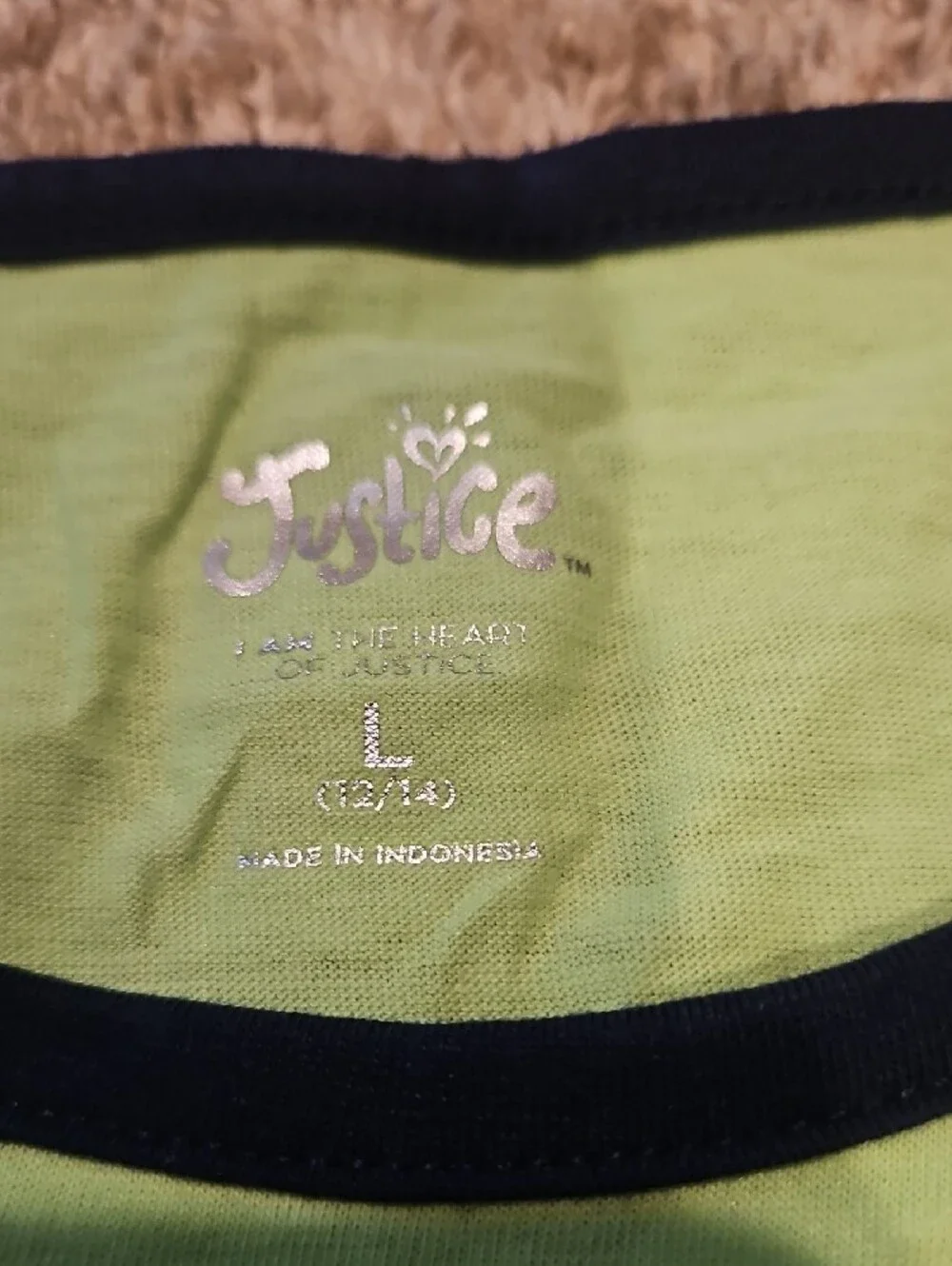 Justice Lime Surf Graphic Tank Top with Front Tie